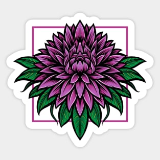 Purple Flower Sticker